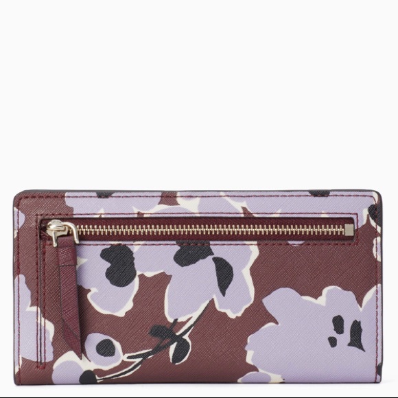 Authentic Kate Spade flower print LG snap wallet🌸 - Picture 4 of 8